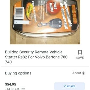 Bulldog security Remote Vehicle Starter System